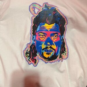 Graphic Long Sleeve Tee - Multicolor Design